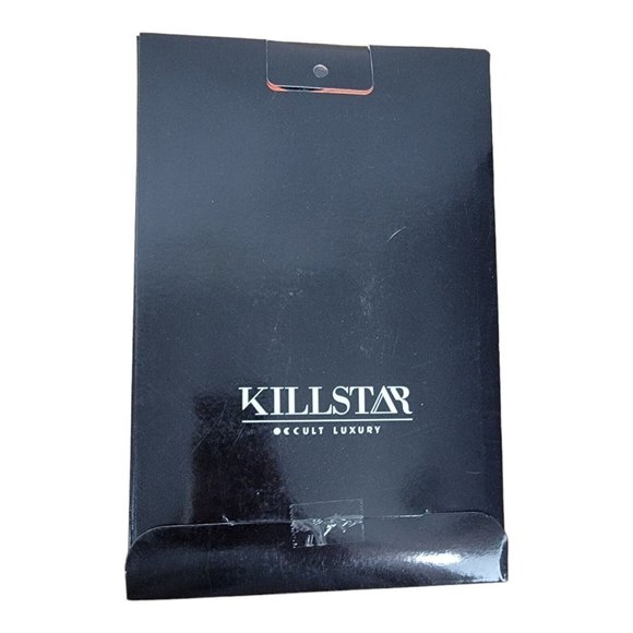 Killstar Occult Luxury Socks Wretched Soul Distress Black Orange Goth Grudge Emo - Picture 3 of 3